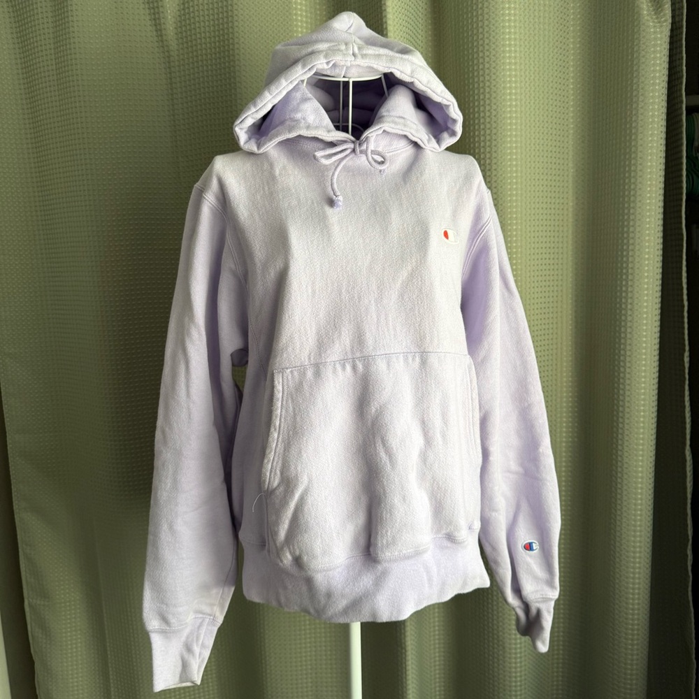 Champion Oversized Purple Long Sleeve Hoodie